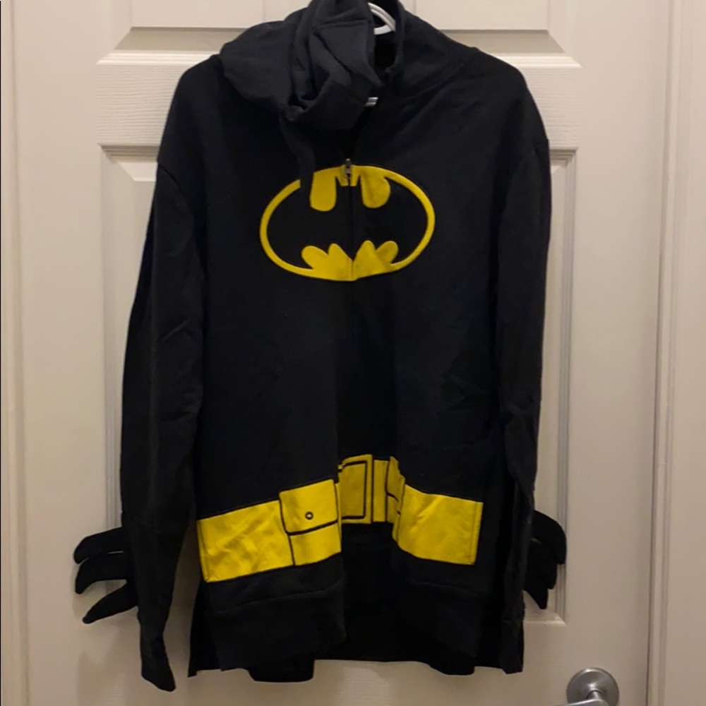 Batman Sweater with Cowl Hood!